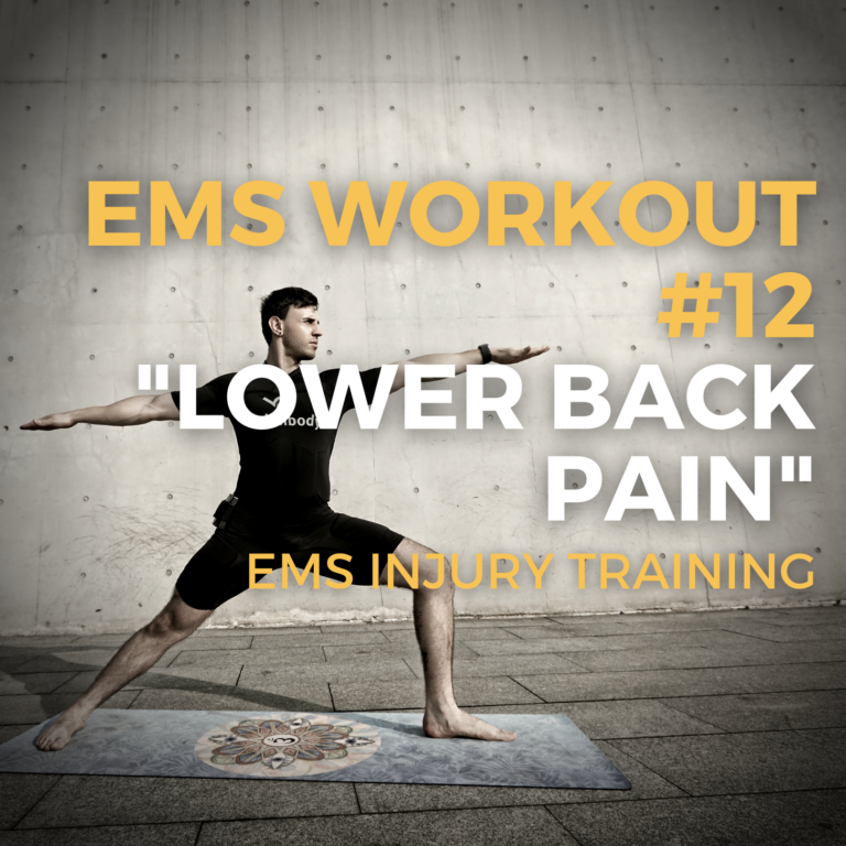 Lower back pin prevention with EMS/EMA